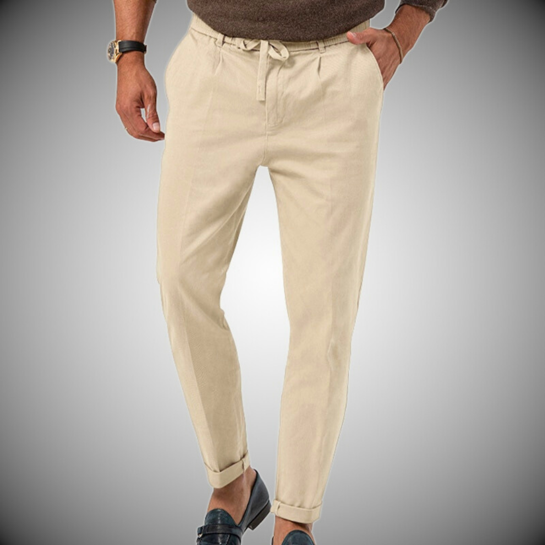 Lino Men's Trousers | Premium Linen-Cotton Blend, Lightweight Comfort 1