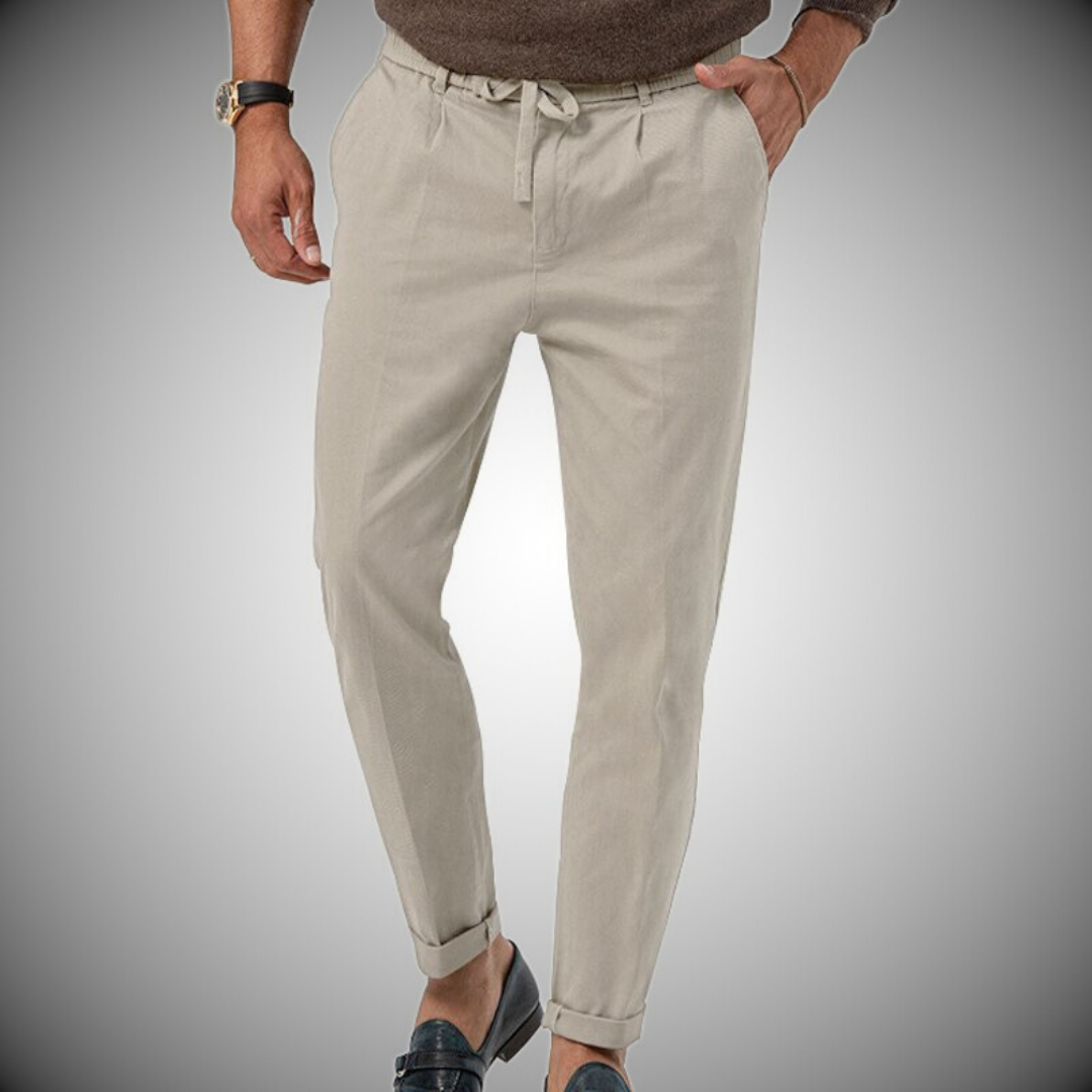 Lino Men's Trousers | Premium Linen-Cotton Blend, Lightweight Comfort 4