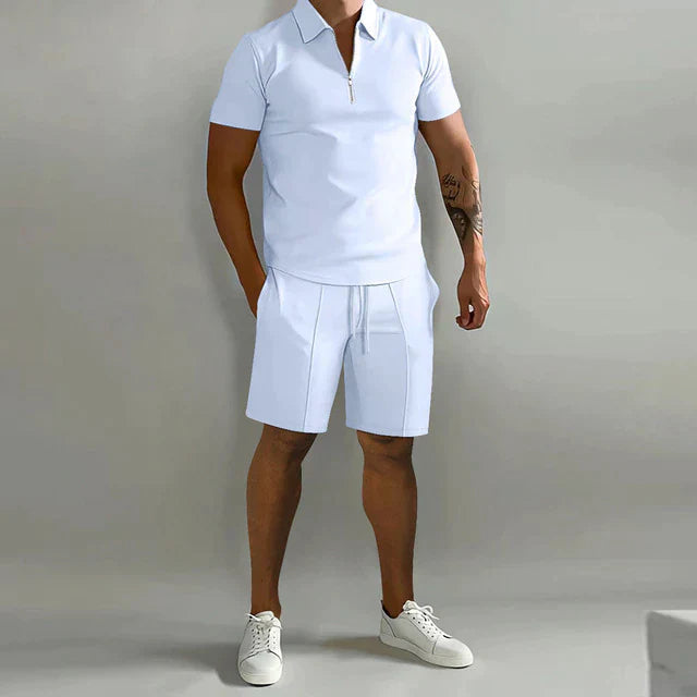 Lorenzo Men's Summer Set | Premium Polo and Shorts, Comfortable Fit 2