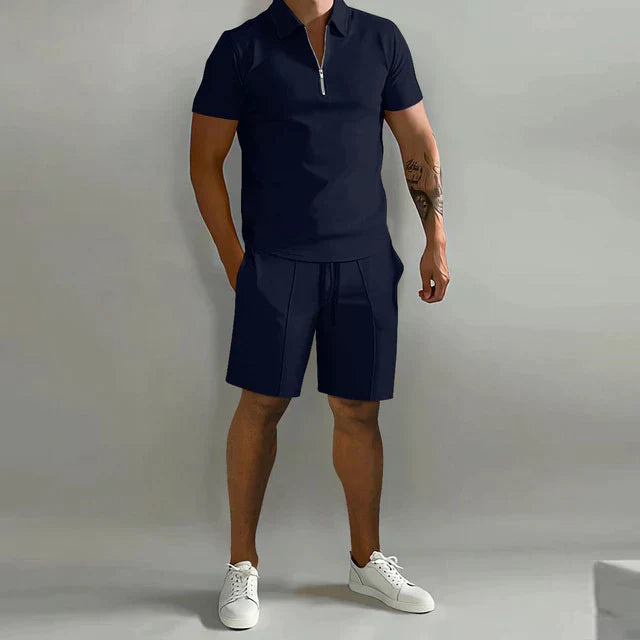 Lorenzo Men's Summer Set | Premium Polo and Shorts, Comfortable Fit 3