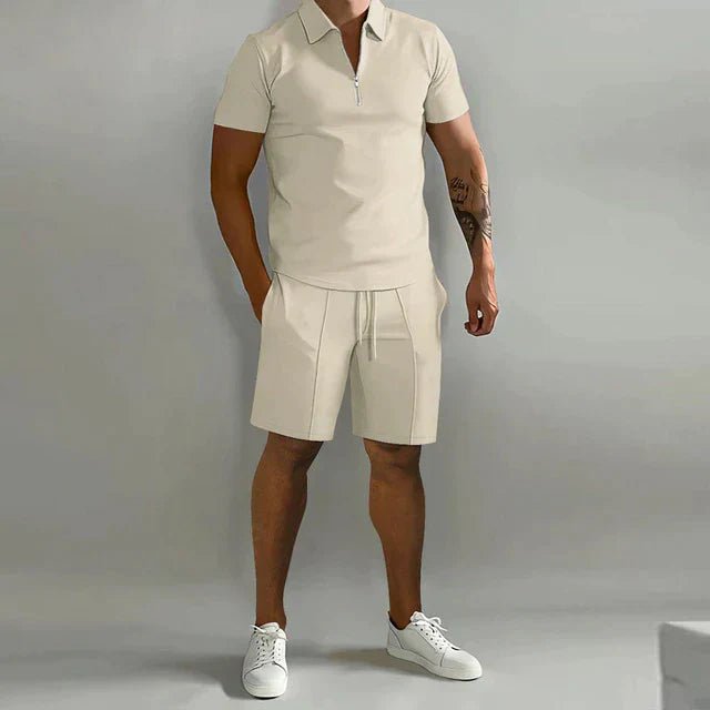 Lorenzo Men's Summer Set | Premium Polo and Shorts, Comfortable Fit 4