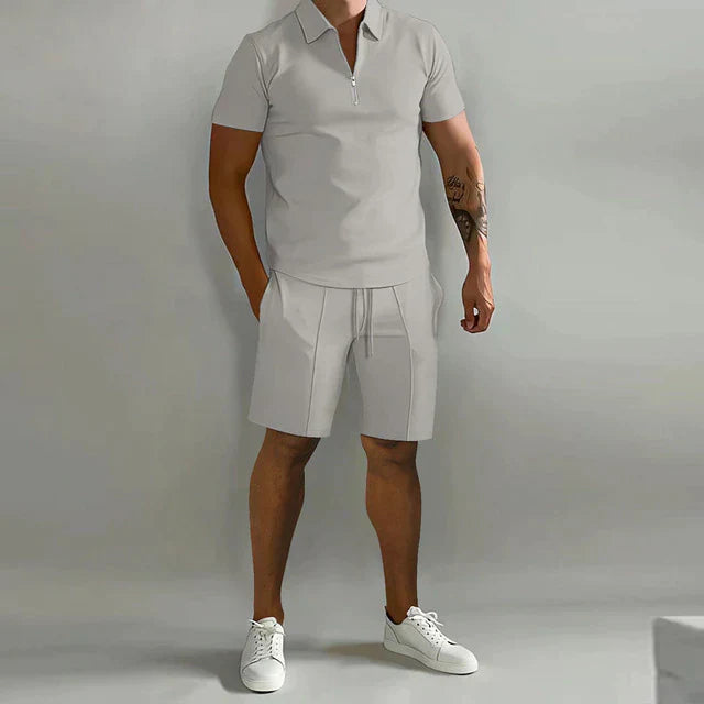Lorenzo Men's Summer Set | Premium Polo and Shorts, Comfortable Fit 5
