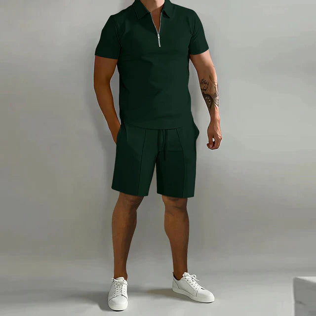 Lorenzo Men's Summer Set | Premium Polo and Shorts, Comfortable Fit 6