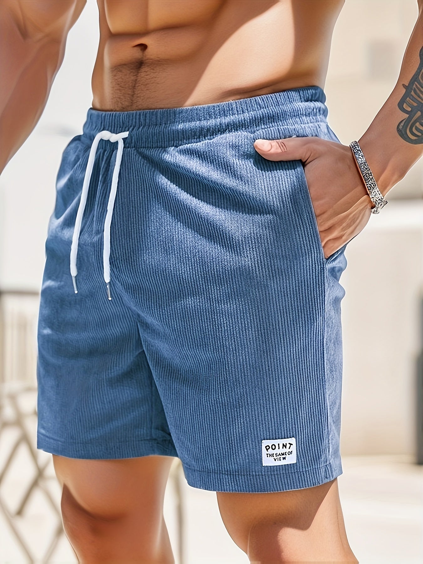 Luca Men's Striped Shorts | Handmade, Comfortable Fabric 5