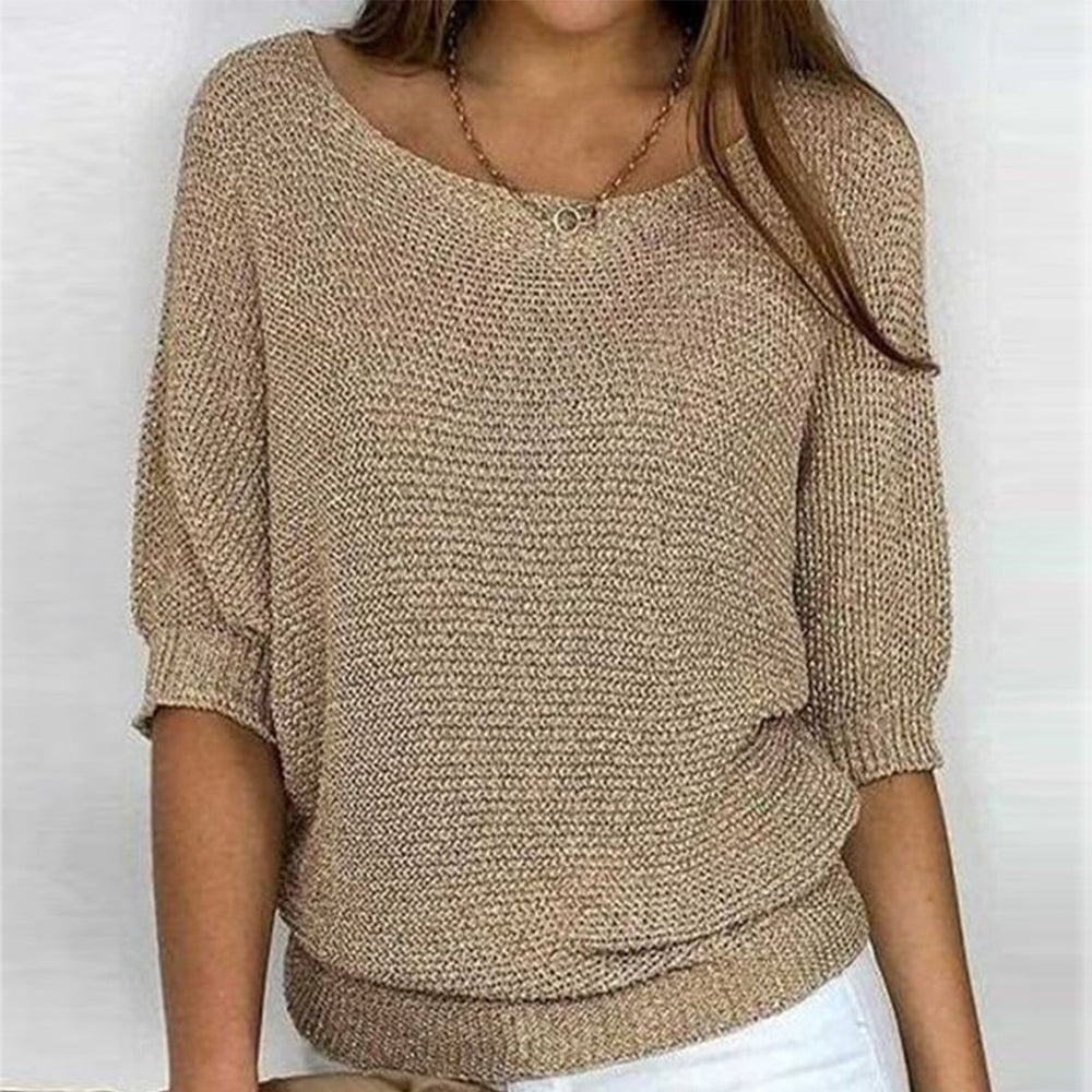 Luna Women's Crew Neck Sweater | Soft Acrylic Blend 1