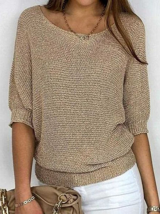 Luna Women's Crew Neck Sweater | Soft Acrylic Blend 3