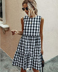 Luna Women's Midi Dress | A-Line with Ruffles, Lightweight Summer Style 0
