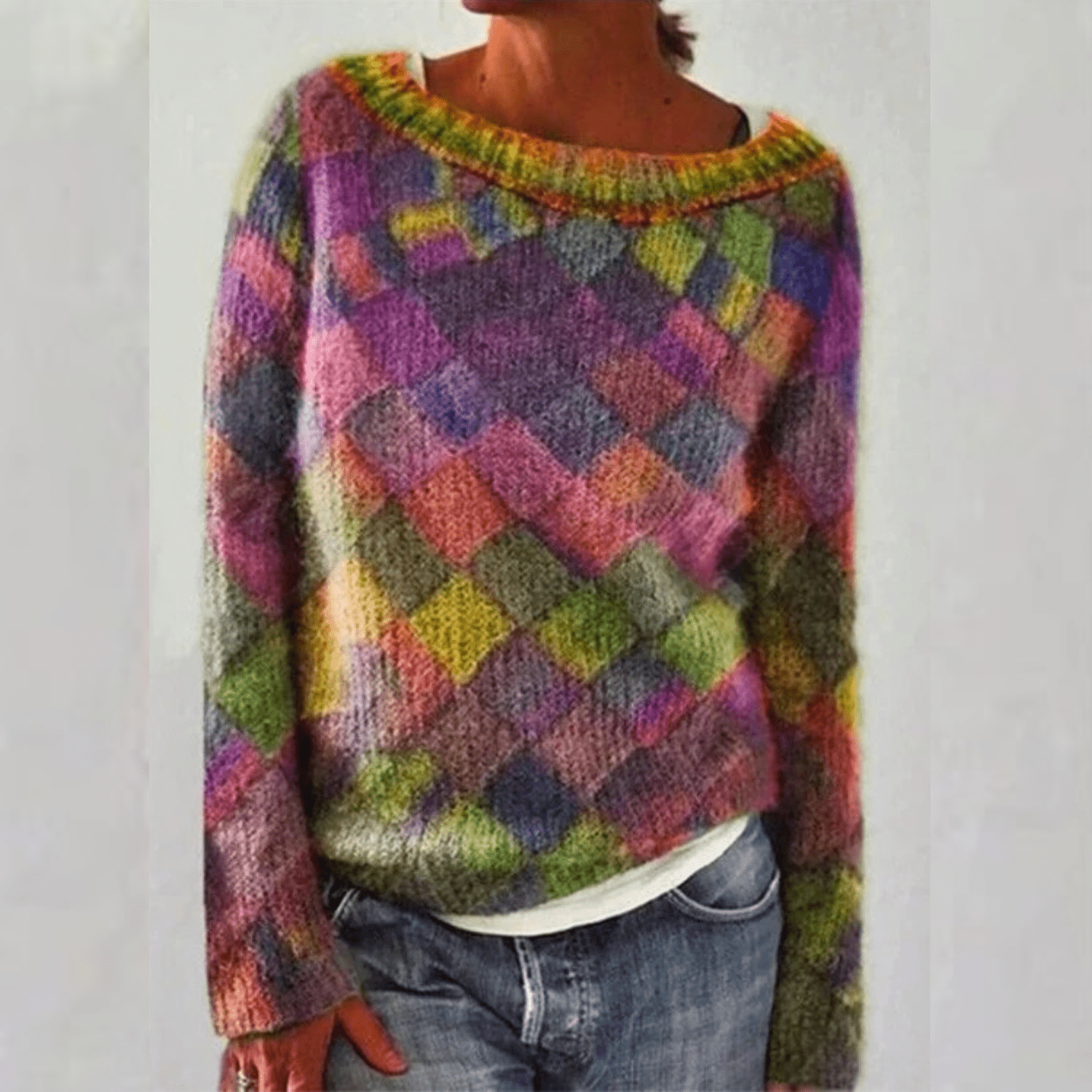 Luna Women's Sweater | Vintage-Inspired Knitted Elegance 0