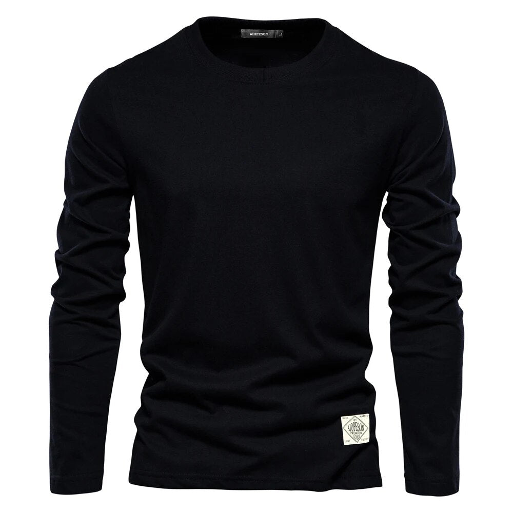 Luxe Men's Long Sleeve T-Shirt | Timeless Comfort, Casual Style 4