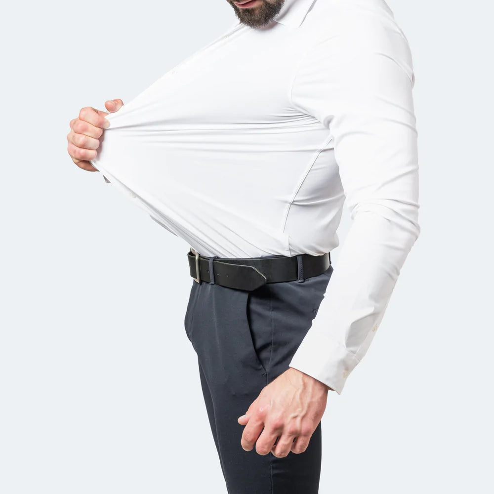 Luxe Men's Stretch Shirt | Moisture-Wicking, Wrinkle-Resistant 1
