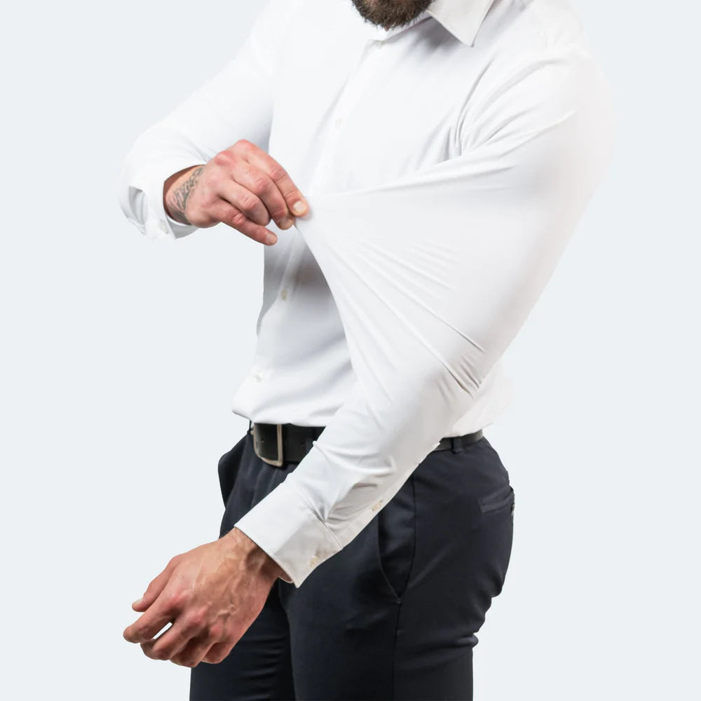 Luxe Men's Stretch Shirt | Moisture-Wicking, Wrinkle-Resistant 2