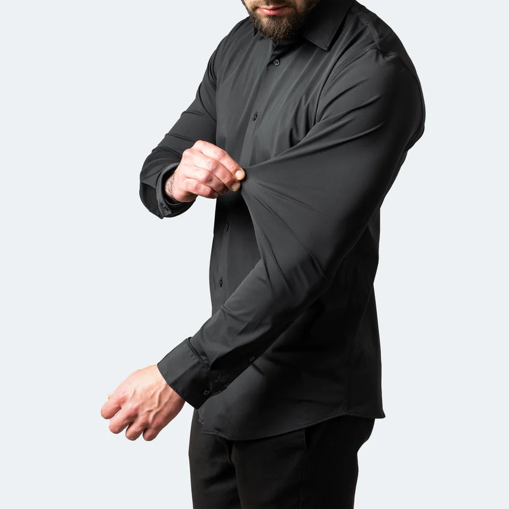 Luxe Men's Stretch Shirt | Moisture-Wicking, Wrinkle-Resistant 5