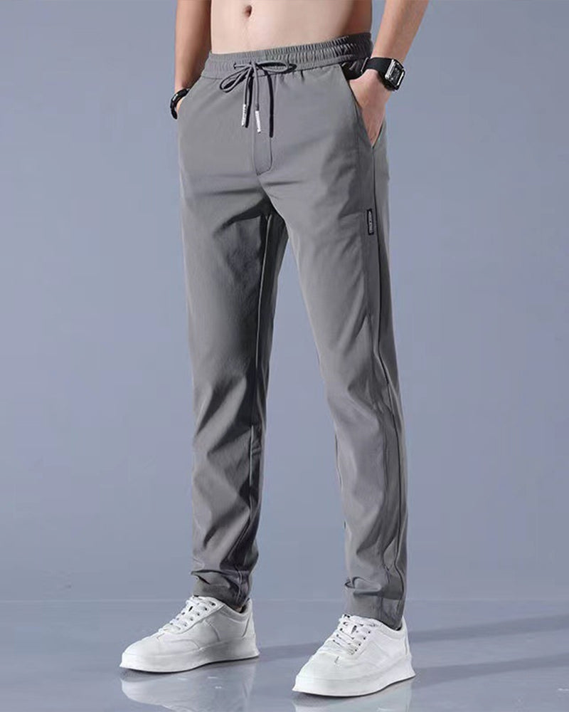 Luxe Men's Trousers | High-Quality Cotton, Quick-Drying Chinos 0