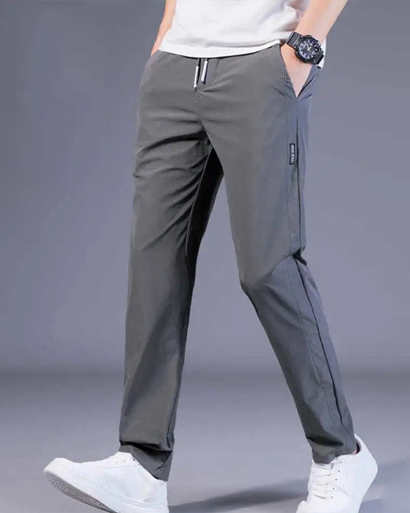 Luxe Men's Trousers | High-Quality Cotton, Quick-Drying Chinos 3