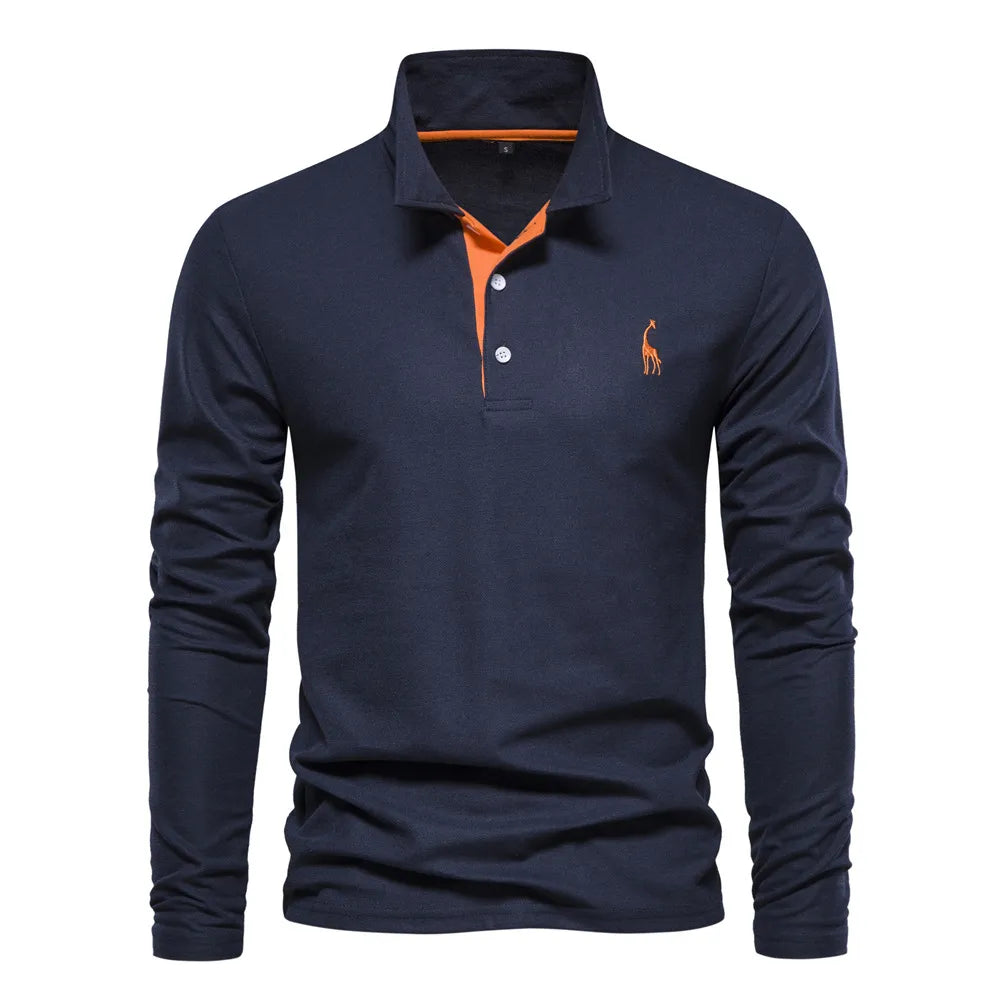 Lyle Men's Long Sleeve Polo | Soft, Casual Style 1