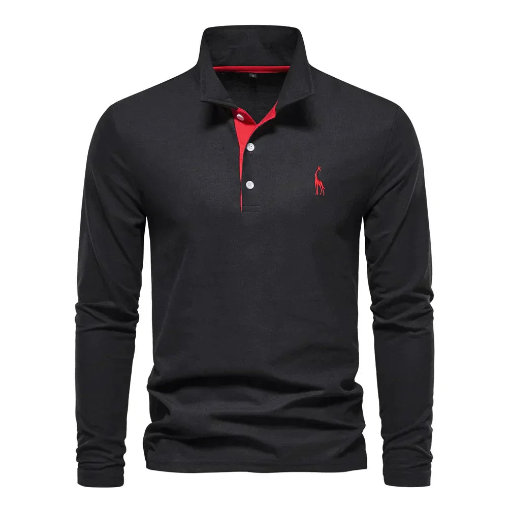 Lyle Men's Long Sleeve Polo | Soft, Casual Style 3