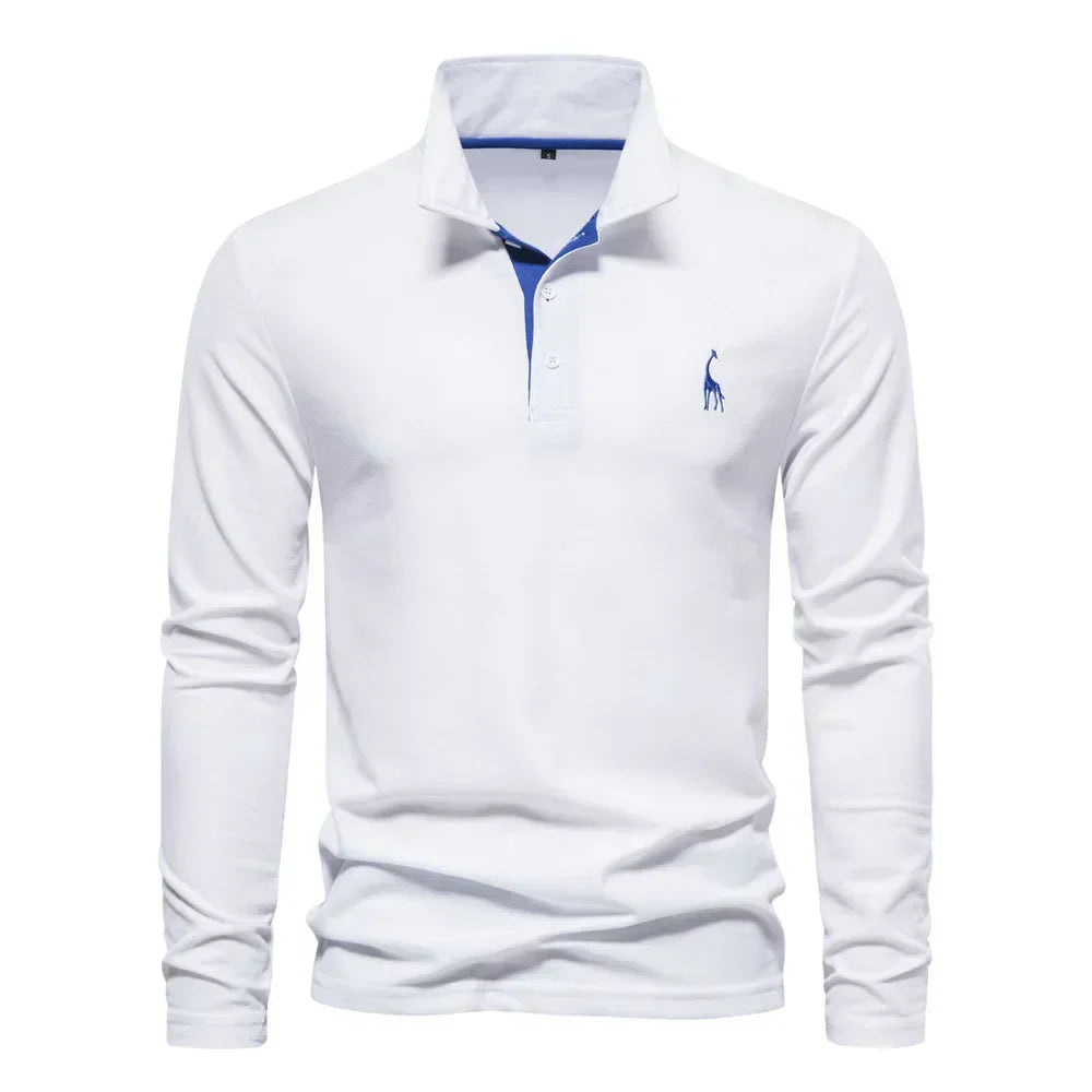 Lyle Men's Long Sleeve Polo | Soft, Casual Style 5