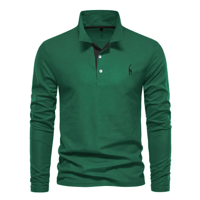 Lyle Men's Long Sleeve Polo | Soft, Casual Style 6