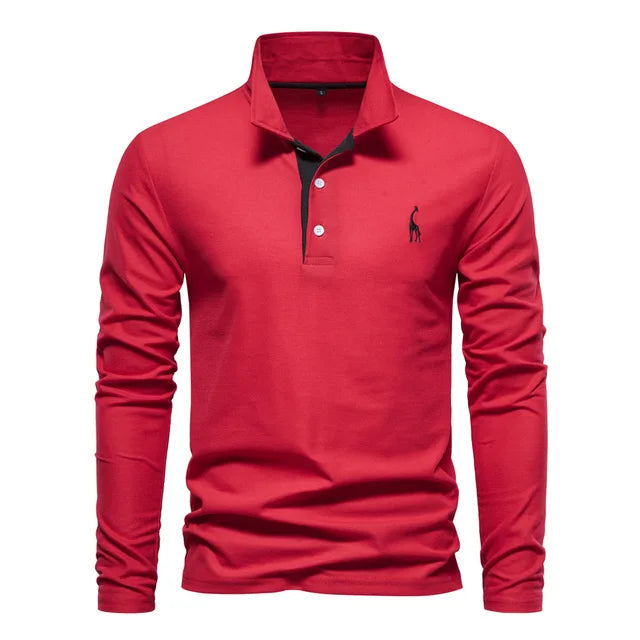 Lyle Men's Long Sleeve Polo | Soft, Casual Style 8