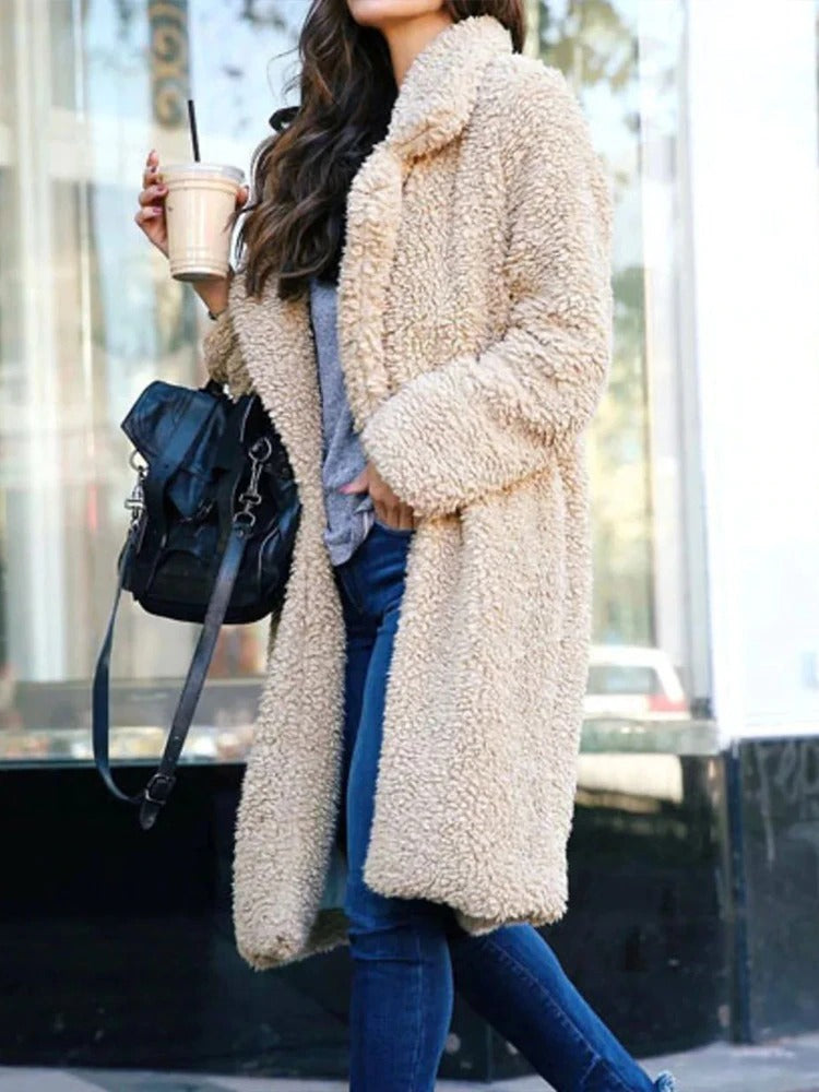 Madelon Women's Teddy Coat | Faux Fur, Hidden Pockets, Stylish Winter Warmth 1