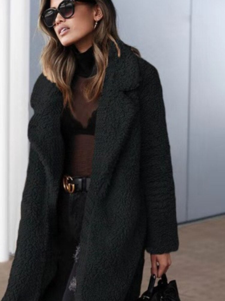 Madelon Women's Teddy Coat | Faux Fur, Hidden Pockets, Stylish Winter Warmth 2