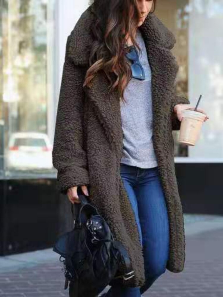 Madelon Women's Teddy Coat | Faux Fur, Hidden Pockets, Stylish Winter Warmth 4