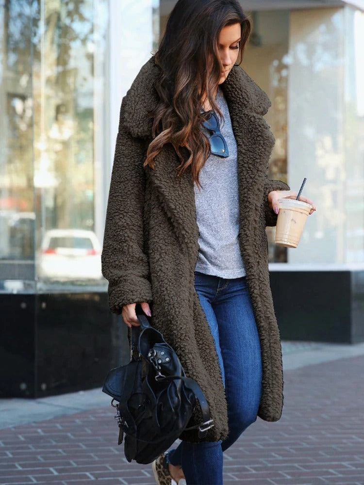 Madelon Women's Teddy Coat | Faux Fur, Hidden Pockets, Stylish Winter Warmth 6