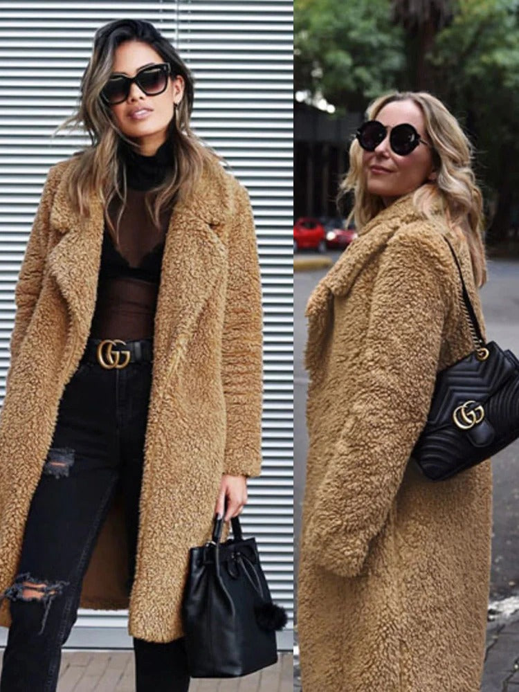Madelon Women's Teddy Coat | Faux Fur, Hidden Pockets, Stylish Winter Warmth 8