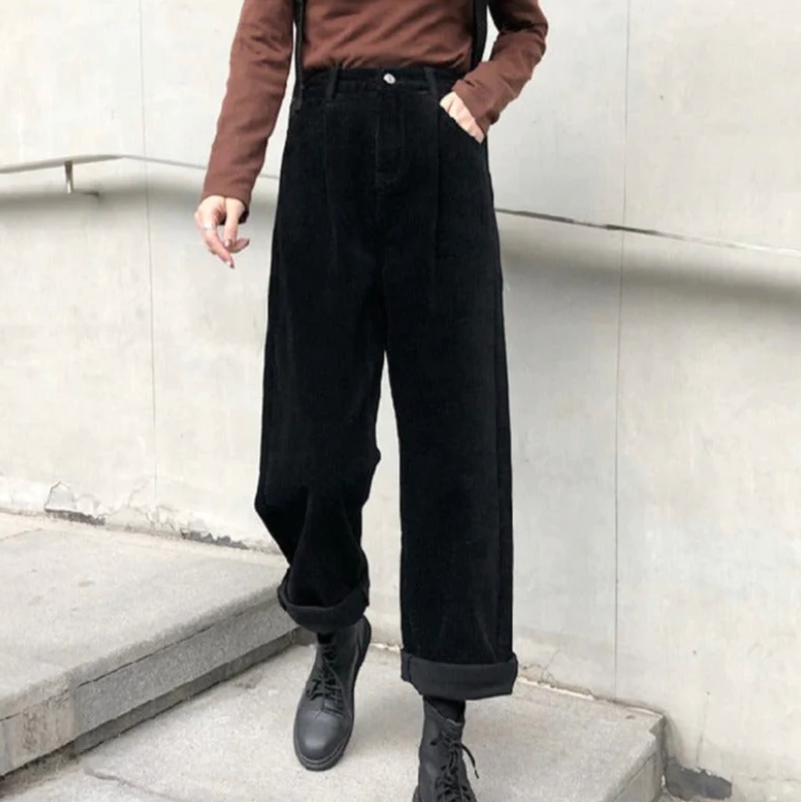 Mali Women's Trousers | Soft Corduroy, Casual Style 0