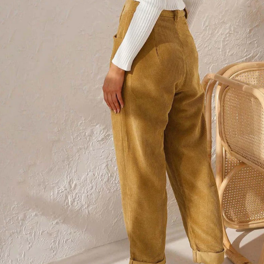 Mali Women's Trousers | Soft Corduroy, Casual Style 7