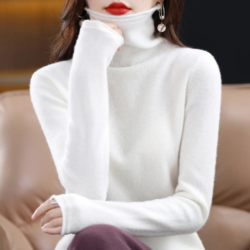 Mandi Women's Cashmere Sweater | Luxurious Cashmere Blend, Classic Fit 6