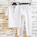 Maverick Men's Linen Set | Breathable Fabric, Chic Comfort 0