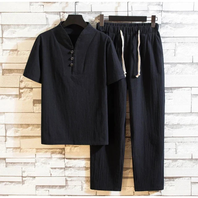 Maverick Men's Linen Set | Breathable Fabric, Chic Comfort 8
