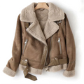 Maverick Women's Leather Jacket | Sherpa Lining, Trendy Style 0