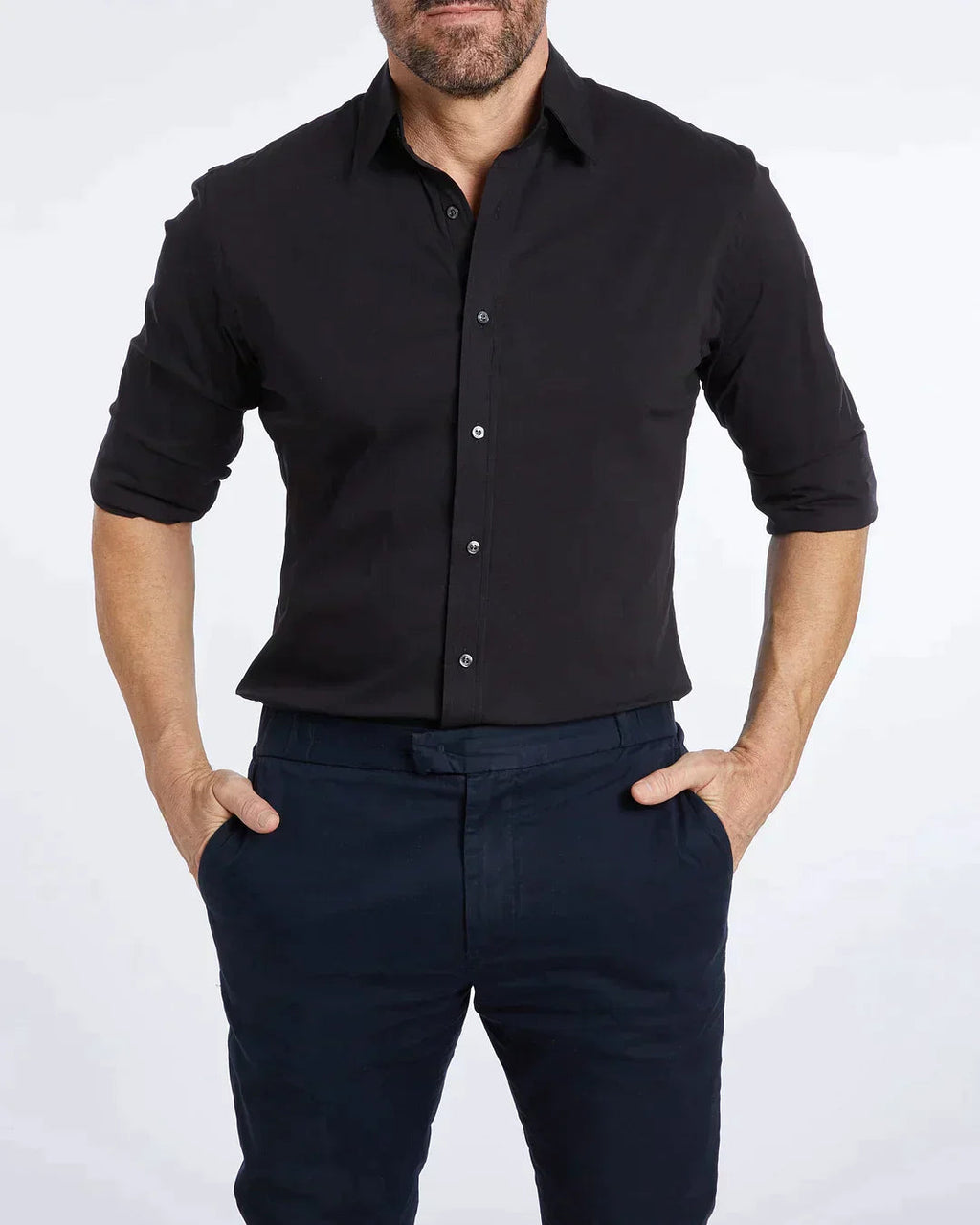 Max Elite Men's Zip Shirt | Premium Egyptian Cotton, Tailored Fit 5
