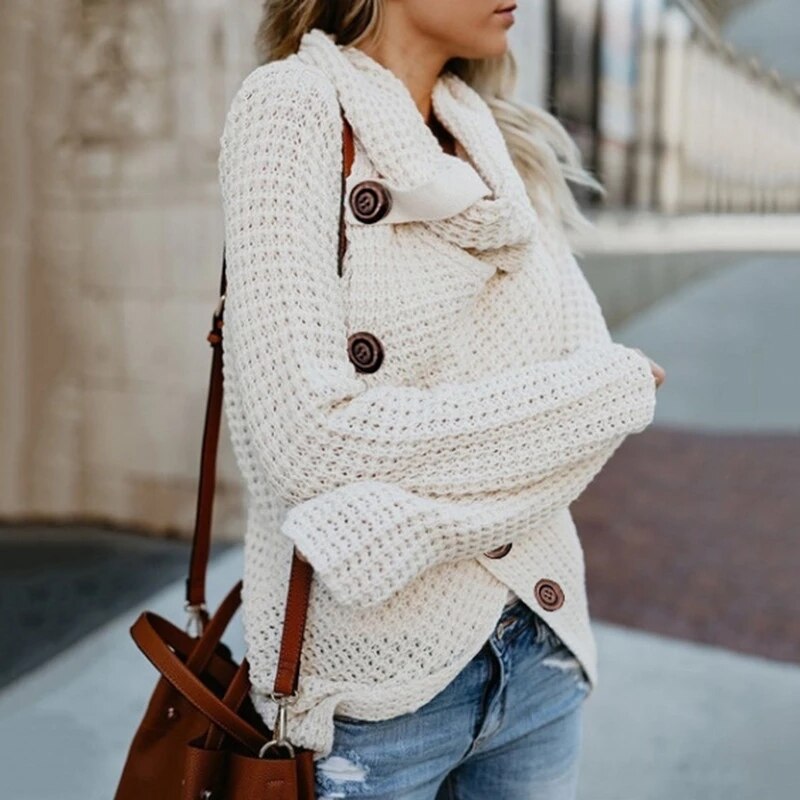 Maya Plus Size Turtleneck Sweater | Cozy Polyester-Cotton Blend 5