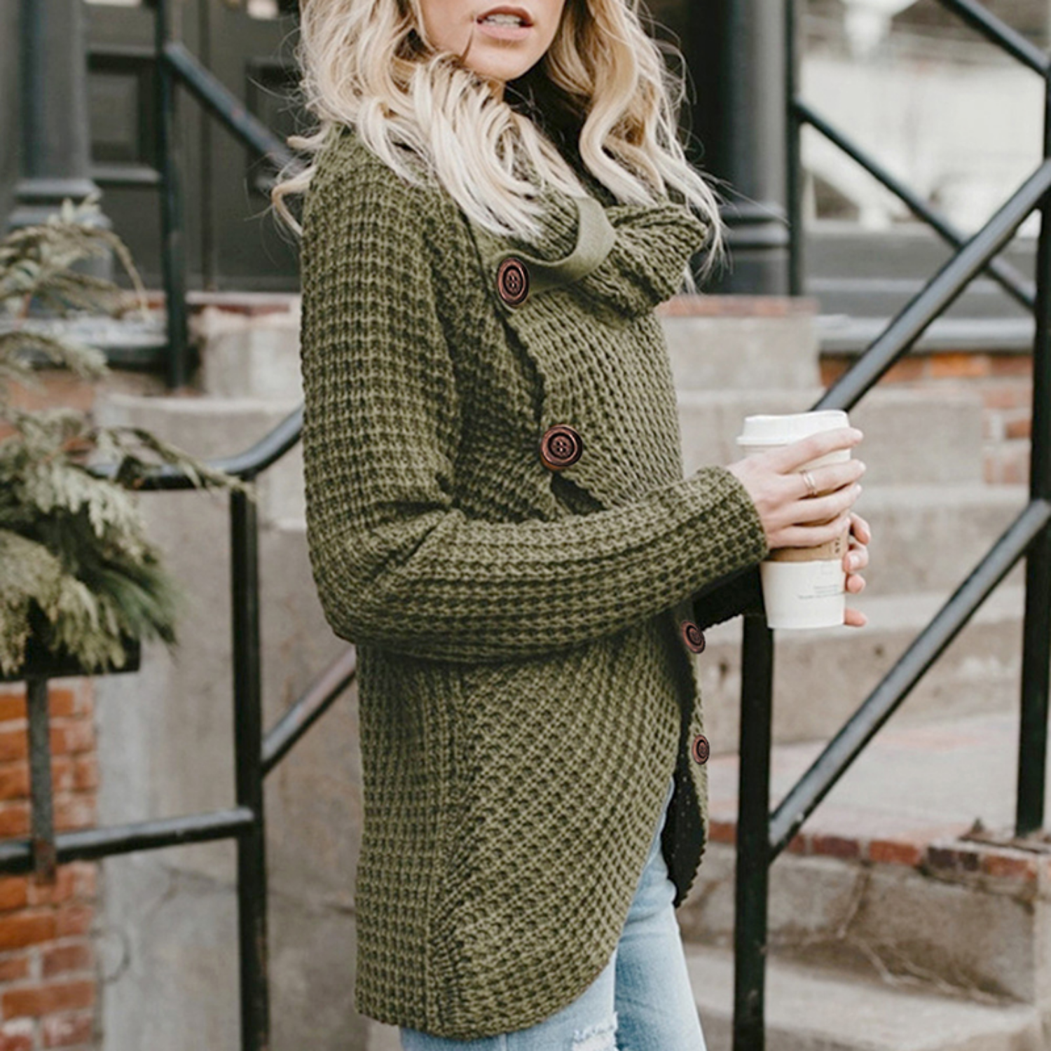 Maya Plus Size Turtleneck Sweater | Cozy Polyester-Cotton Blend 8