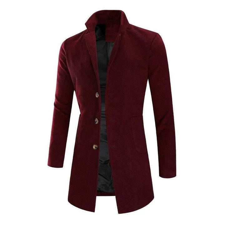 Meksi Men's Overcoat | Tailored Cut, Elegant Style 0