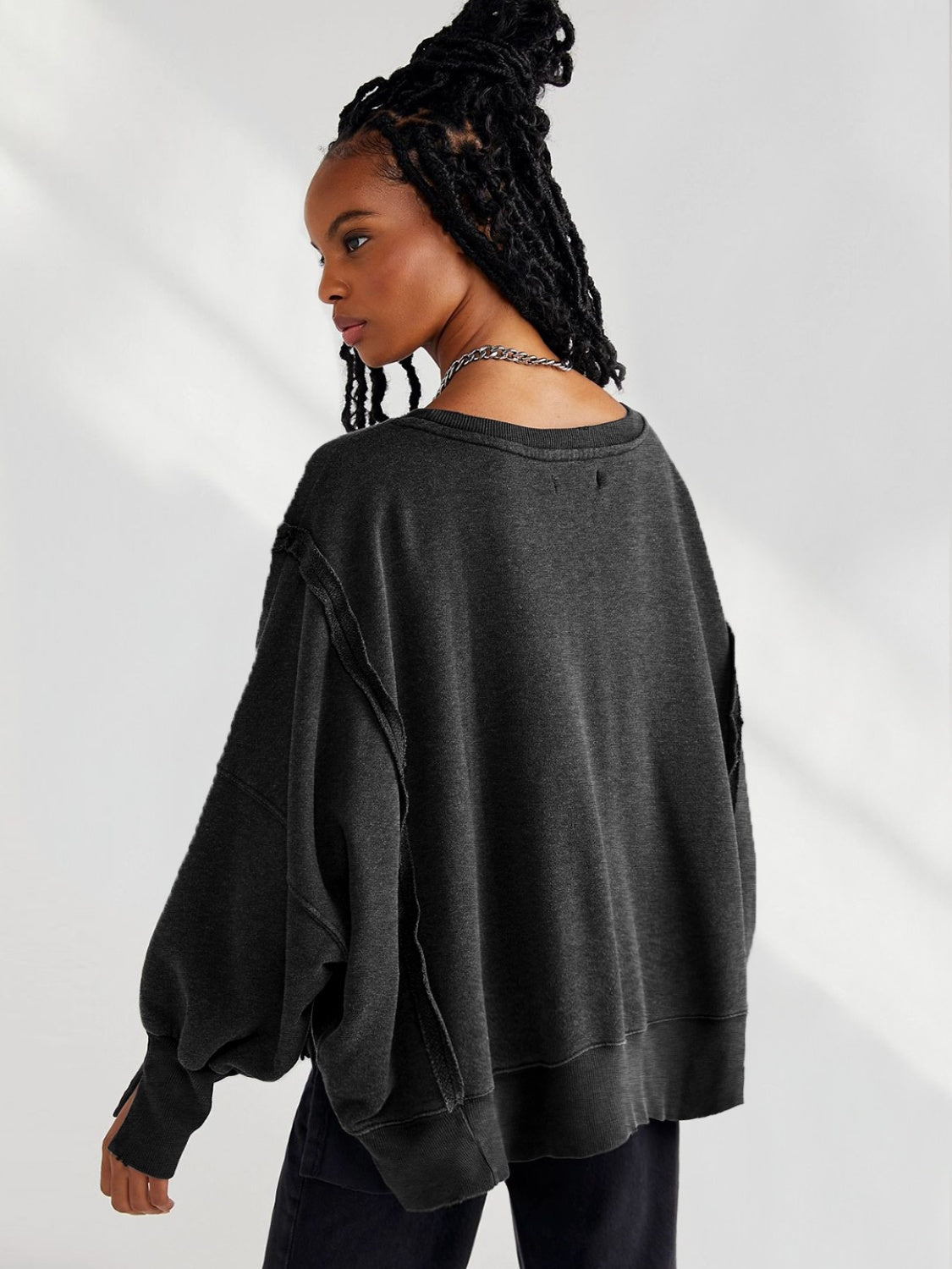 Mika Women's Oversized Sweatshirt | Soft Cotton Blend, Casual Style 1