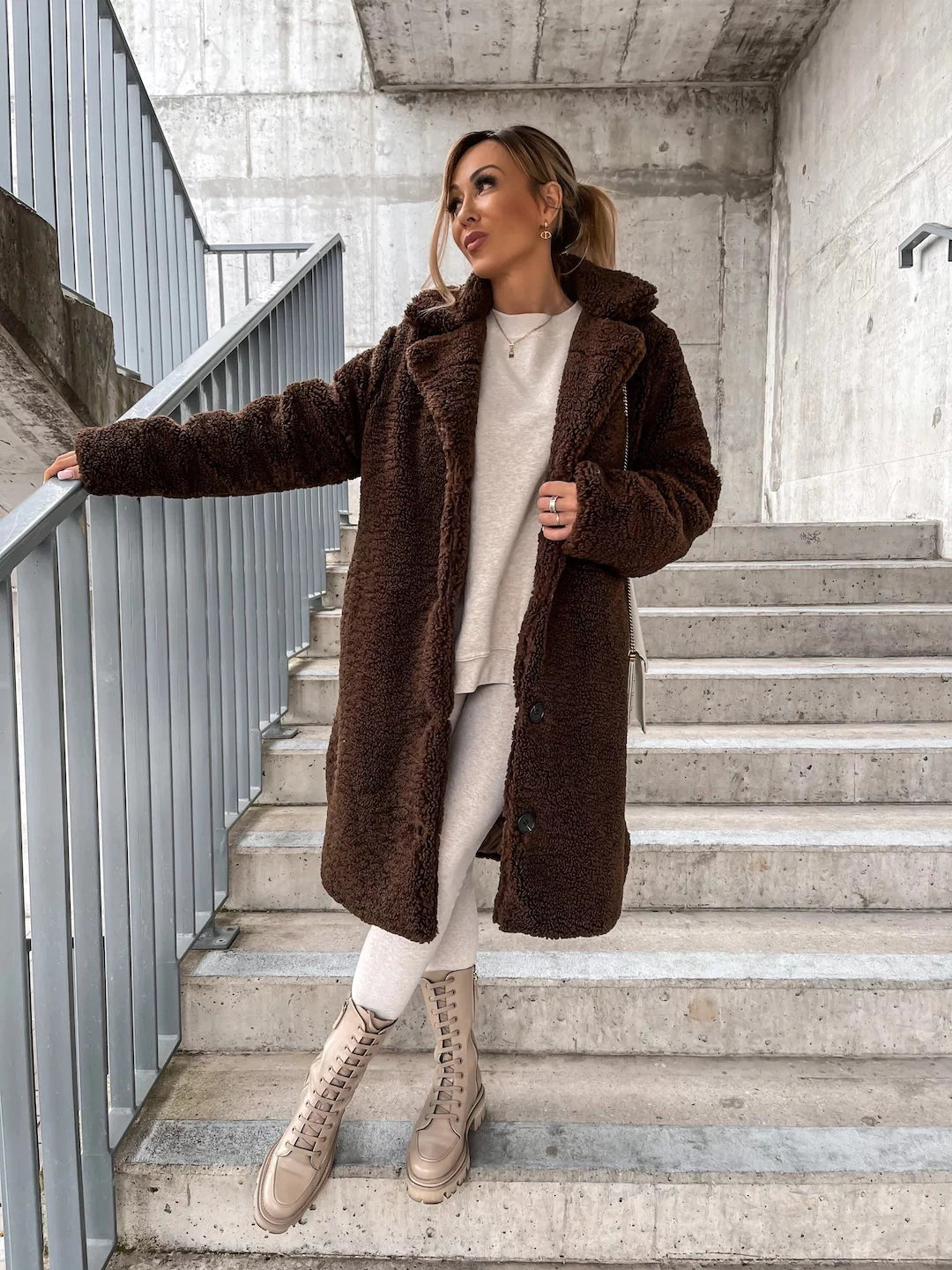 Mika Women's Winter Coat | Fine Wool, Elegant Design 9