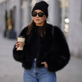 Mila Women's Jacket | Soft Faux Fur, Trendy Short Design 0