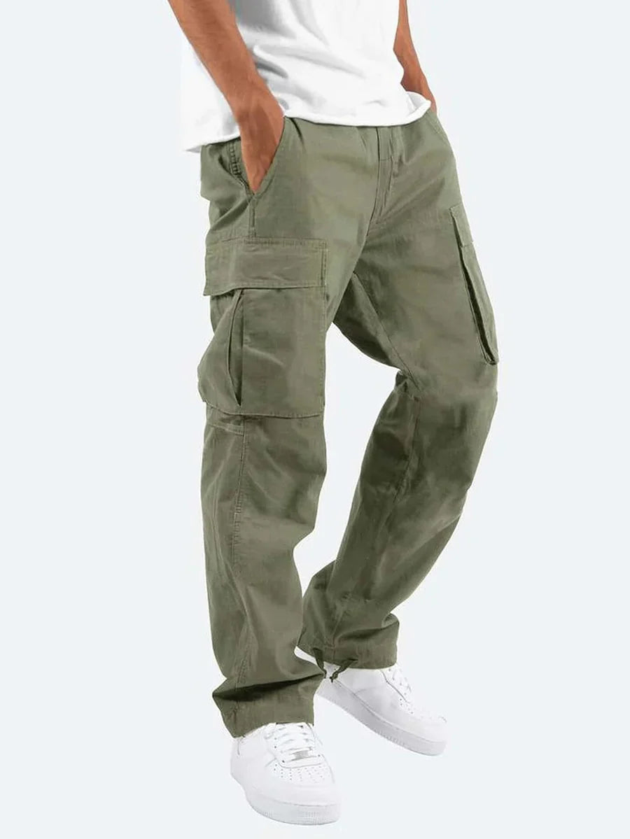 Milo Men's Cargo Pants | Relaxed Fit, Black, Versatile Style 1