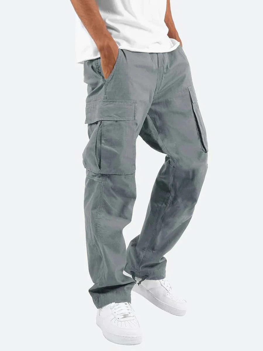 Milo Men's Cargo Pants | Relaxed Fit, Black, Versatile Style 2