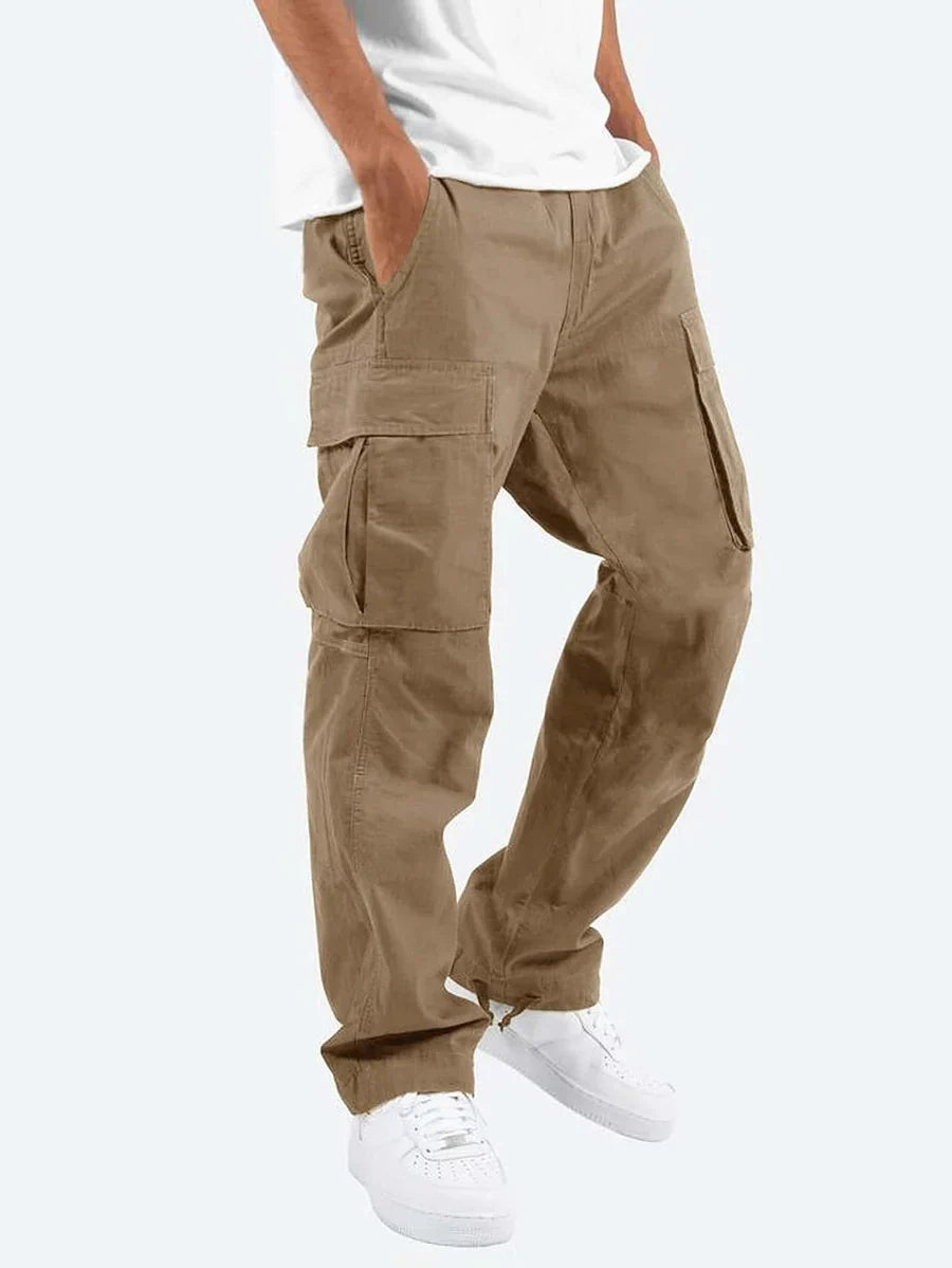 Milo Men's Cargo Pants | Relaxed Fit, Black, Versatile Style 3