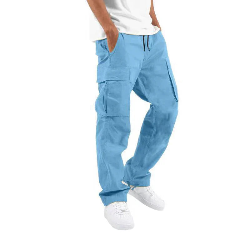 Milo Men's Cargo Pants | Relaxed Fit, Black, Versatile Style 4
