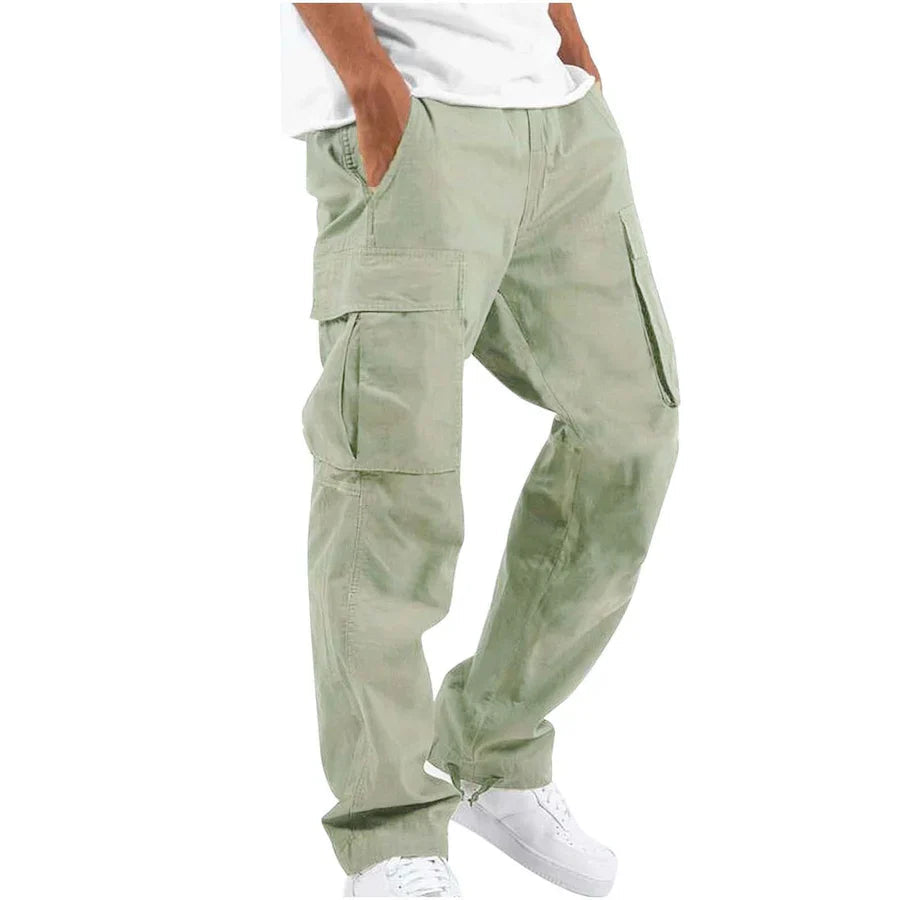 Milo Men's Cargo Pants | Relaxed Fit, Black, Versatile Style 5