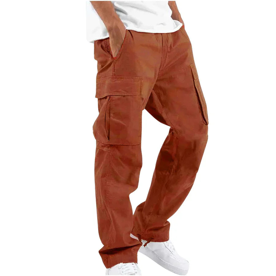 Milo Men's Cargo Pants | Relaxed Fit, Black, Versatile Style 6