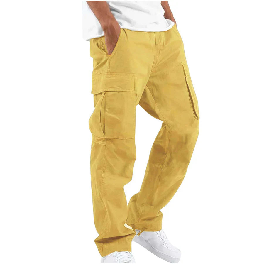 Milo Men's Cargo Pants | Relaxed Fit, Black, Versatile Style 9