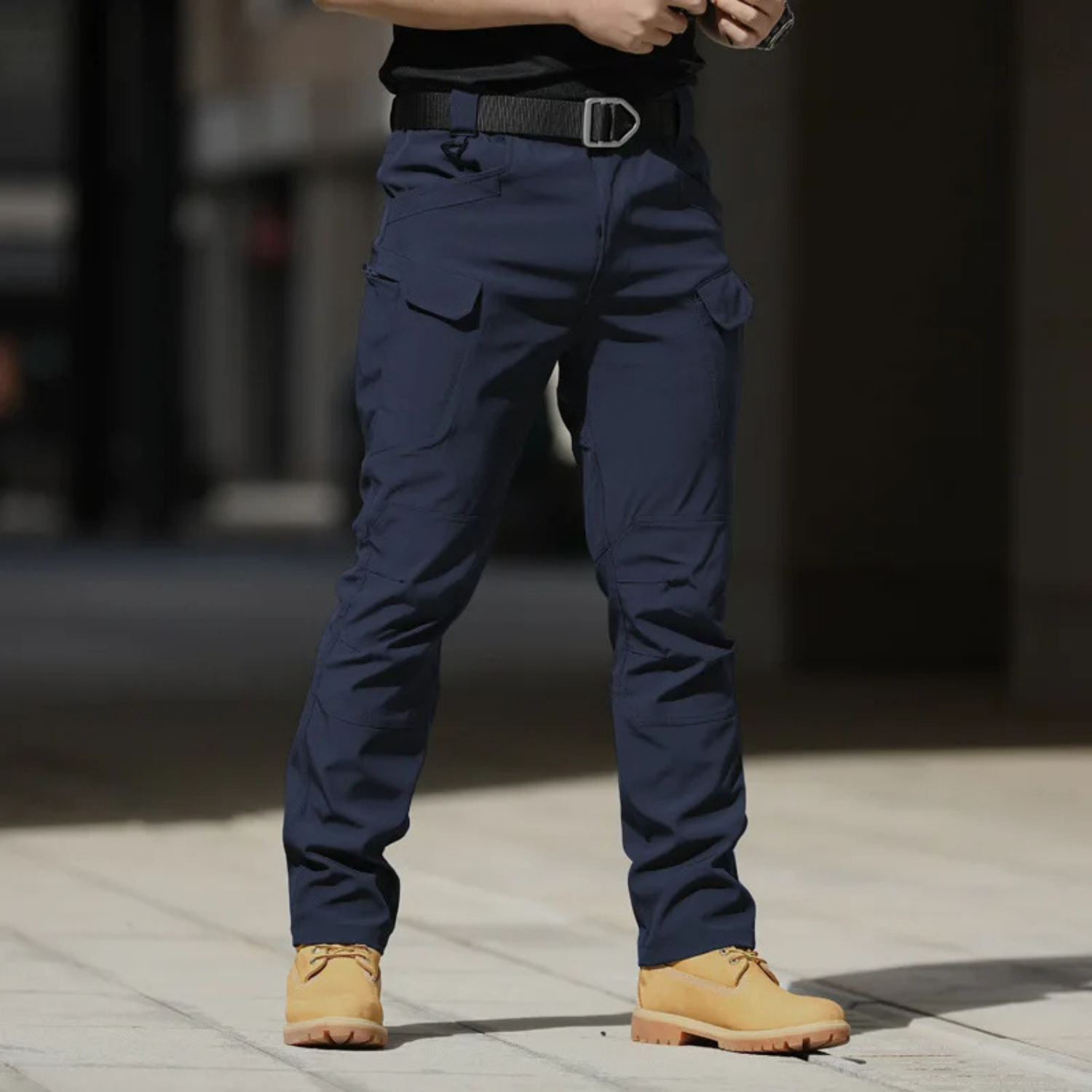 Milo Men's Cargo Trousers | Breathable Multi-Pocket Black Design 13