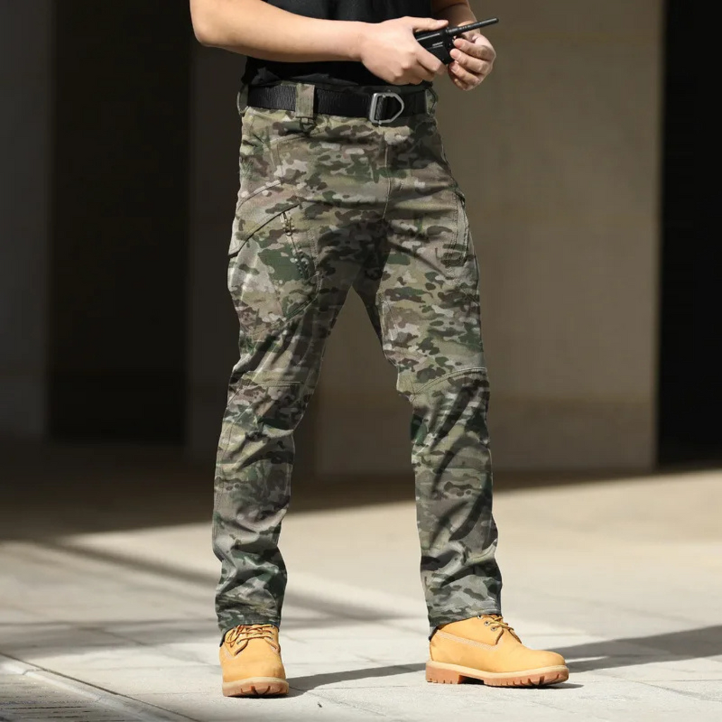 Milo Men's Cargo Trousers | Breathable Multi-Pocket Black Design 6
